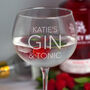 Personalised Gin And Tonic Balloon Glass, thumbnail 1 of 6