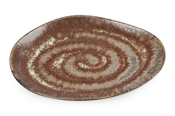 Brown Large Oval Serving Plate, 5 of 5