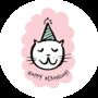 Cat With Party Hat Lollipop, thumbnail 2 of 4