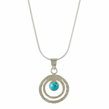Infinity Universe Turquoise Silver Necklace, 3 of 12