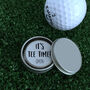 Personalised 'It's Tee Time' Golf Ball Marker, thumbnail 2 of 2