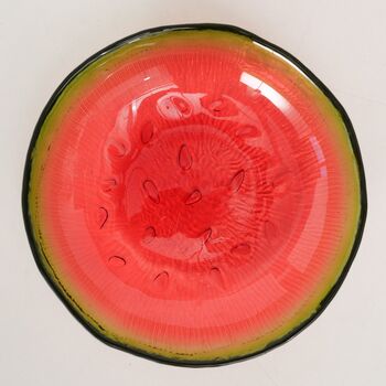 Zest Fiesta Watermelon Glass Bowl, 3 of 4