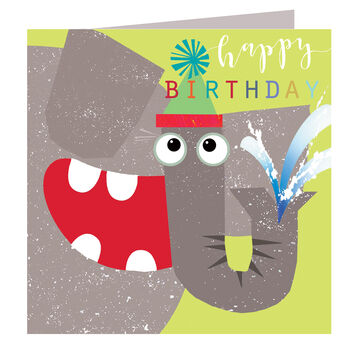 Laser Cut Elephant Birthday Card, 2 of 5