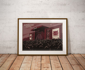 Download Festival Travel Poster Art Print, 6 of 8