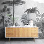Palm Of The Ucayali Amazon Mural Wallpaper In Black, thumbnail 2 of 6
