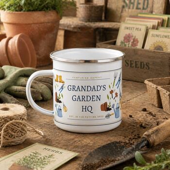 Personalised Garden Hq Enamel Mug, 4 of 6