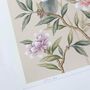 'Rosie' Hand Painted Chinoiserie Birds On Branch Print, thumbnail 5 of 11
