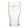 Personalised Shark Engraved Glass, thumbnail 1 of 6