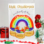 Rainbow First Christmas As A Family Card, thumbnail 2 of 8
