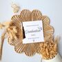Graduation Tassel Card, Black And Gold Graduation Name Card, thumbnail 2 of 3
