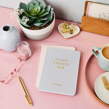 Personalised Timeless 2026 Weekly Diary, 5 of 8