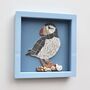 Handmade Framed Puffin Coastal Bird Mosaic Picture, thumbnail 3 of 4