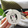 Penguin First Married Christmas Ceramic Decoration, thumbnail 4 of 6