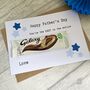 Happy Father's Day Chocolate Galaxy Open Card, thumbnail 1 of 2