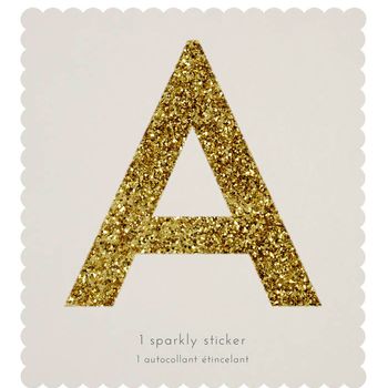 Giant Gold Sparkle Letter Stickers, 2 of 5