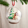 Personalised Dog And Christmas Tree Bauble, thumbnail 3 of 7