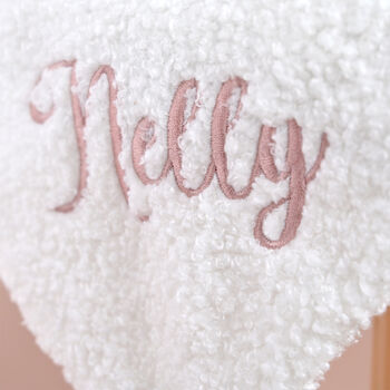 Personalised Lamb Baby Comforter, 2 of 6