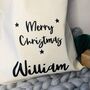 Personalised Name Merry Christmas Eve Sack, thumbnail 3 of 7