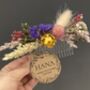 Handcrafted Artisan Springfield Dried Flower Hair Comb, thumbnail 2 of 3