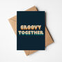 Groovy Together Textured Retro Valentine's Day Card, thumbnail 5 of 5