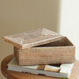 Marbury Rectangular Lidded Storage Basket, thumbnail 2 of 4