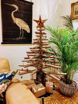 Eco Friendly Wooden Christmas Tree 3ft, 2 of 2