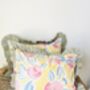 Reversible Floral Print Cushion, thumbnail 2 of 3