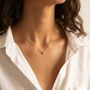 Solitaire Diamond Necklace Gold, thumbnail 5 of 10
