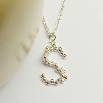 Personalised Handmade Silver Initial Letter Necklace, 7 of 11