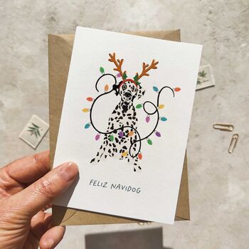Christmas Dog Breeds In Hats Card And Envelope, 5 of 12