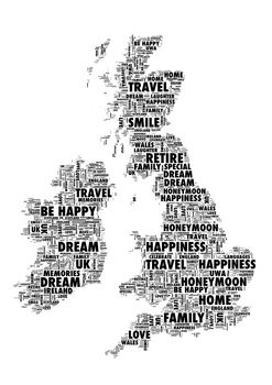 Country Map Personalised Print, 3 of 9