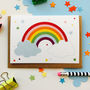 Children's Rainbow Card With Rainbow Sticker, thumbnail 3 of 5