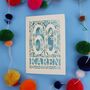 Personalised 60th Birthday Card Papercut Woodland Design, thumbnail 3 of 11