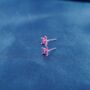 Pink Tourmaline October Birthstone 925 Silver Stud Earrings, thumbnail 4 of 9