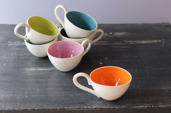 Handmade Porcelain Tea Or Coffee Cup, 3 of 11