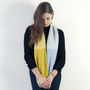 Triangle Knitted Circle Scarf In Piccalilli, thumbnail 1 of 6