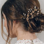 Large Swarovski Crystal Wedding Hair Pins Nova, thumbnail 10 of 12