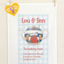 Teapot House Personalised Tea Towel, thumbnail 1 of 2