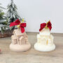 Snowy Christmas Village House Nativity Christmas Candle, thumbnail 8 of 11