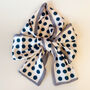 Pink And Black Polka Dot Long Silky Scarf, thumbnail 2 of 4