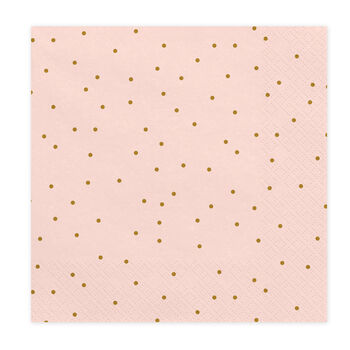 Pink And Gold Paper Party Napkins, 3 of 7