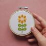 Flower Mini Cross Stitch Kit, thumbnail 1 of 5