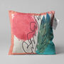 Abstract Cushion Cover With Leafy Body Silhouette, thumbnail 1 of 7