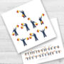 Personalised Semaphore Flags I Love You Card, thumbnail 1 of 4