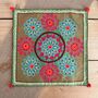 Vibrant Embroidered Bohemian Hippie Cushion Covers, thumbnail 3 of 11
