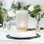 Cordless Grey Ribbed Glass Lamps, thumbnail 2 of 6