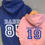 Personalised Daddy And Child Hoodie Set, thumbnail 1 of 5