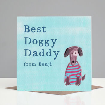 Personalised 'From The Dog' Dad Birthday Card, 2 of 2
