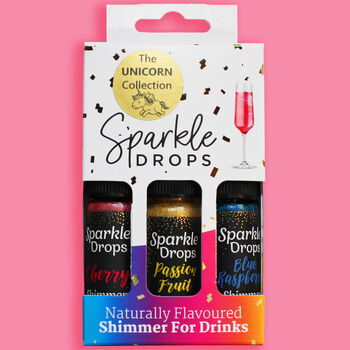The Unicorn Set Flavoured Shimmer Syrups For Drinks, 8 of 8