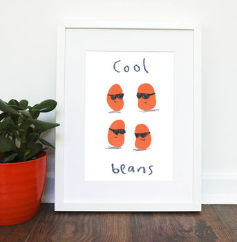 Cool Beans Vegetable Print, 2 of 4